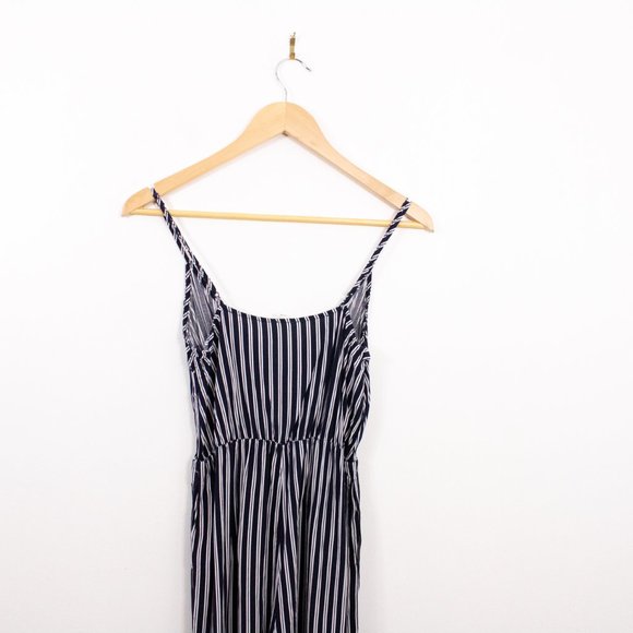 *Garage Navy & White Striped Jumpsuit - Picture 8 of 8